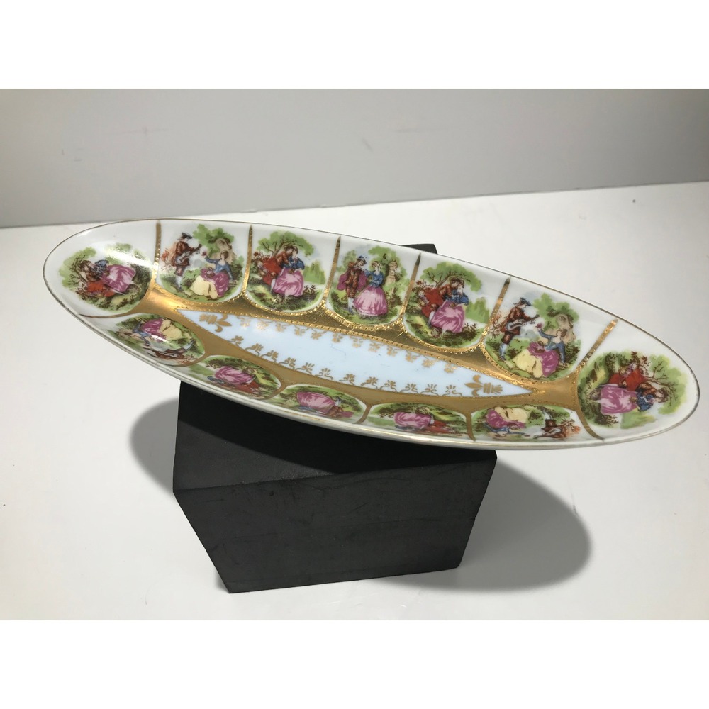 Fragonard Couples Love Story Celery And Relish Dish In Excellent Condition